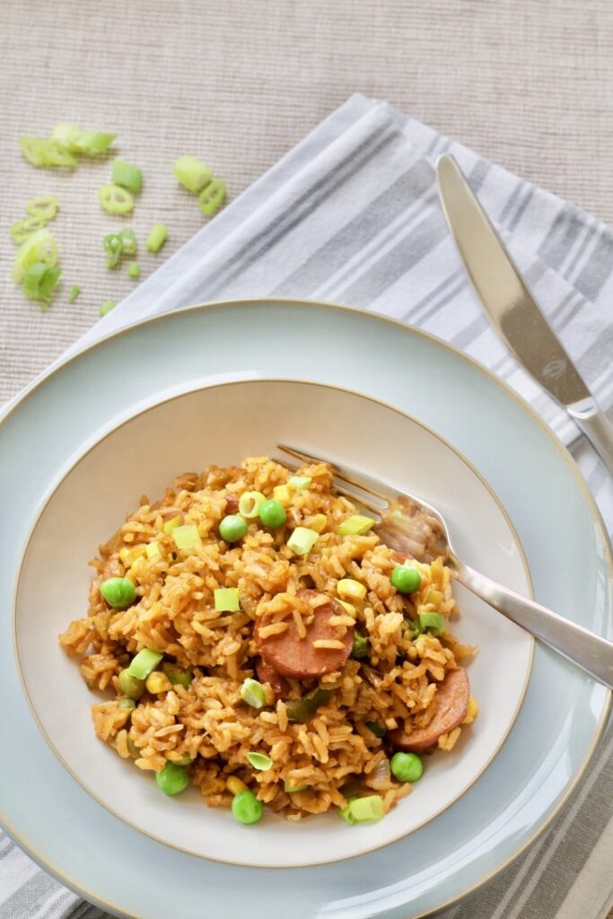 One Pot Smoked Sausage Jambalaya