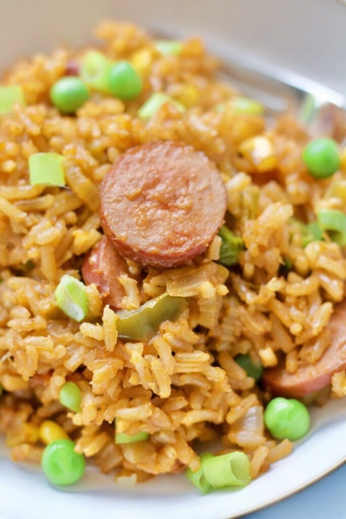 One Pot Smoked Sausage Jambalaya