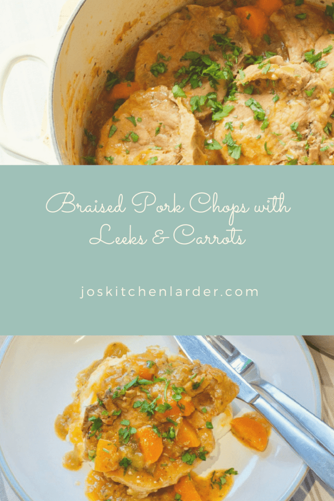 Braised Pork Chops with Leeks & Carrots