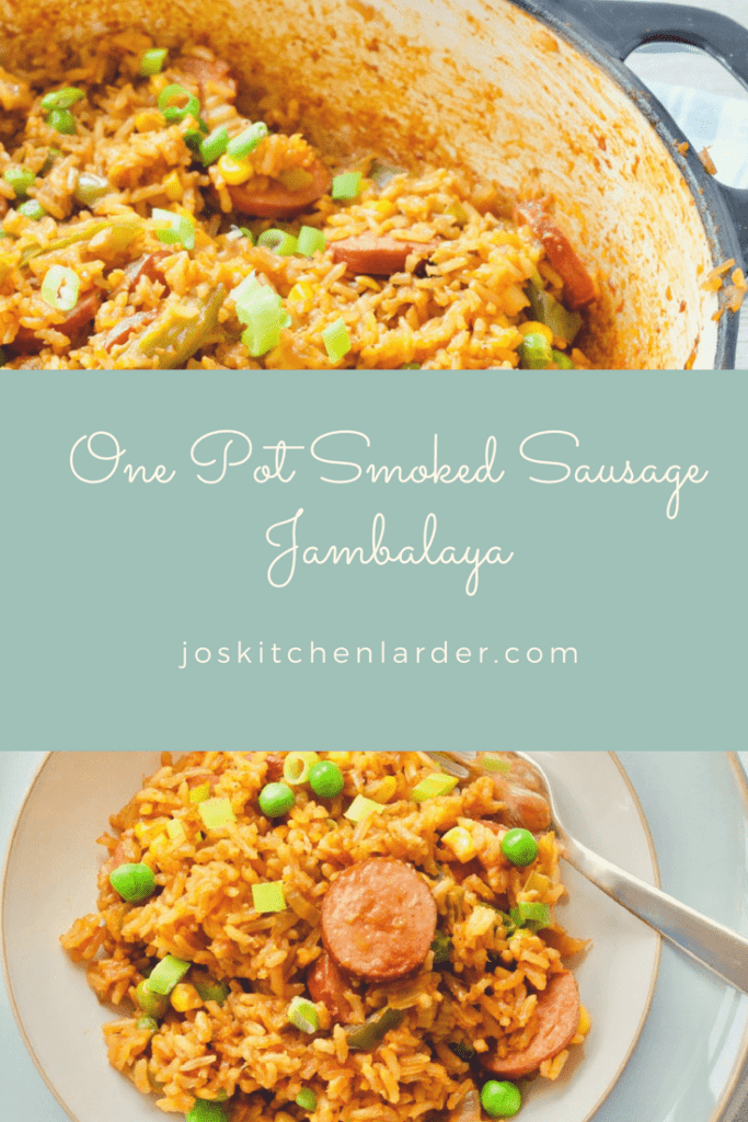 One Pot Smoked Sausage Jambalaya