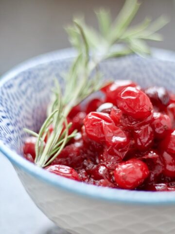 Easy Cranberry Compote with Rosemary