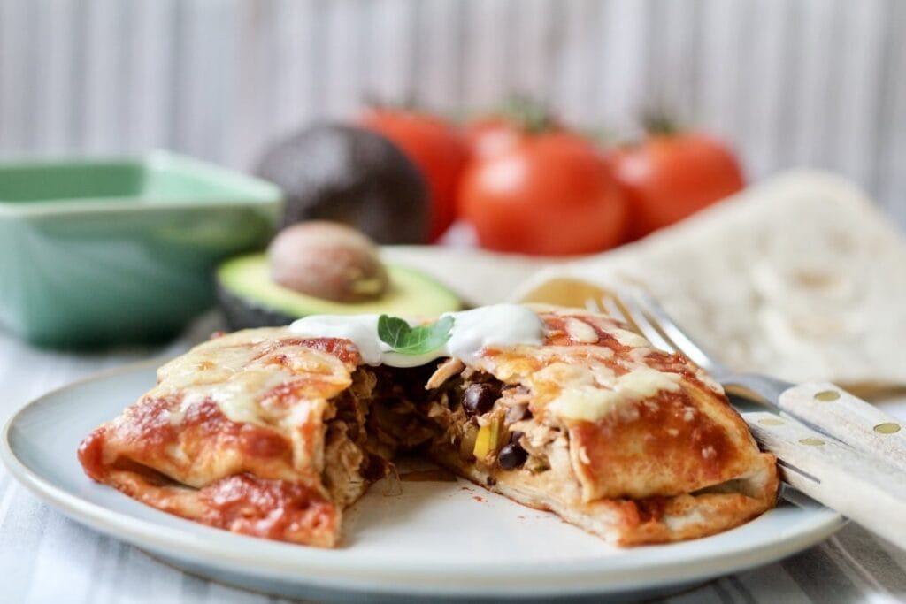 Roast Chicken Leftovers & Black Bean Enchiladas