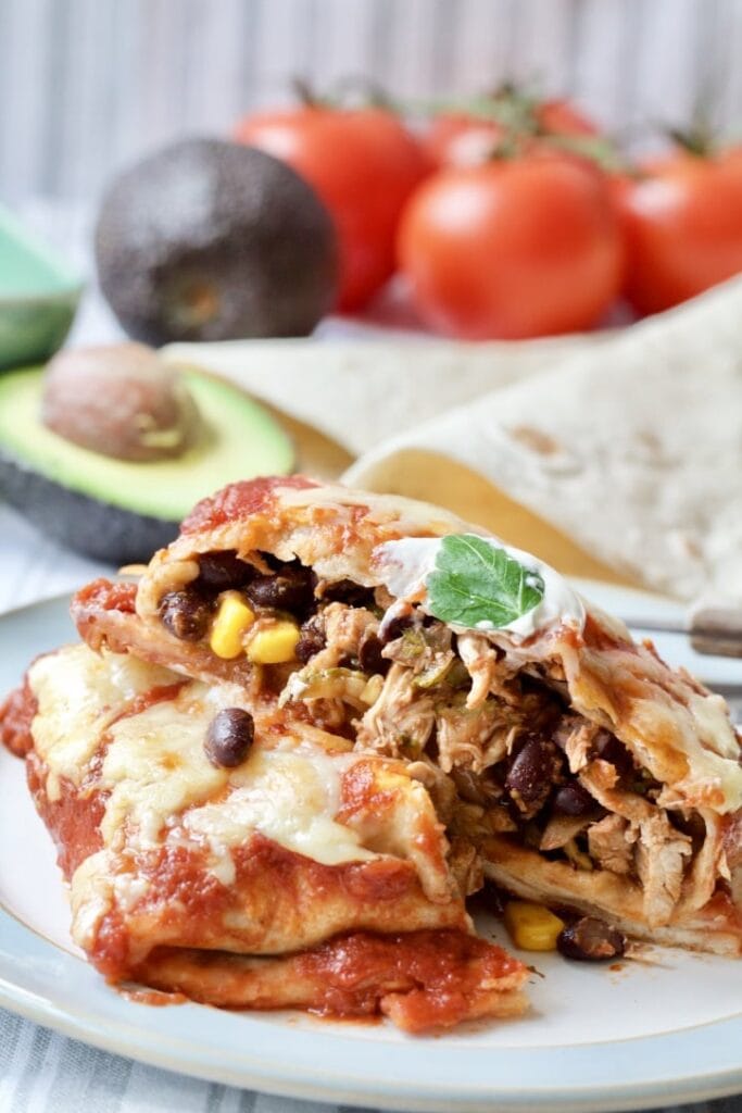 Roast Chicken Leftovers & Black Bean Enchiladas