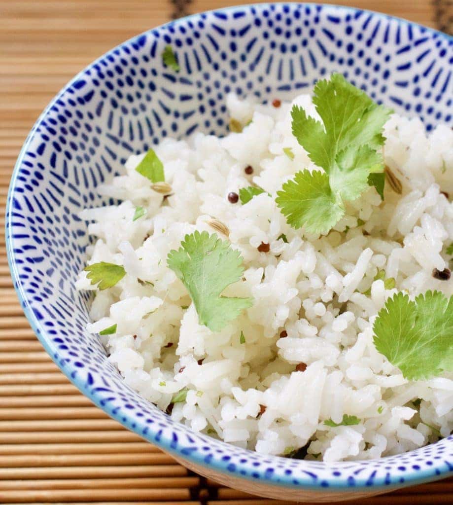 Bowl of rice - close up.