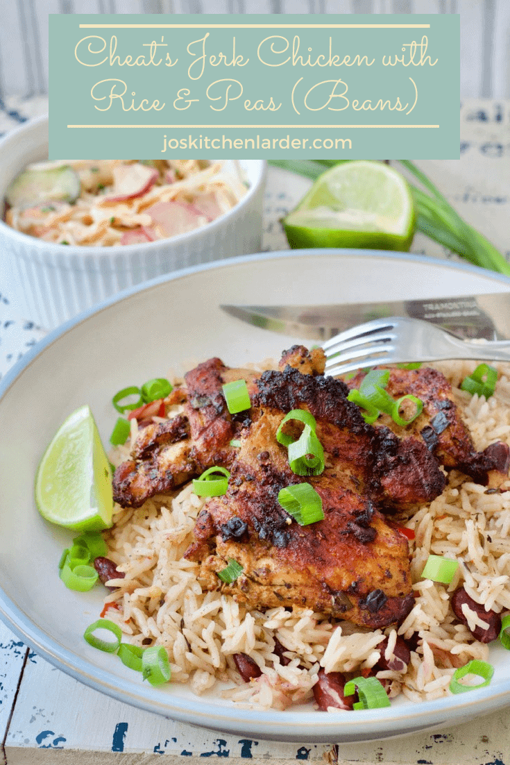 Cheat's Jerk Chicken with Rice & Peas (Beans)