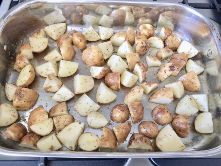 Easy Salmon & New Potatoes Tray Bake - Jo's Kitchen Larder