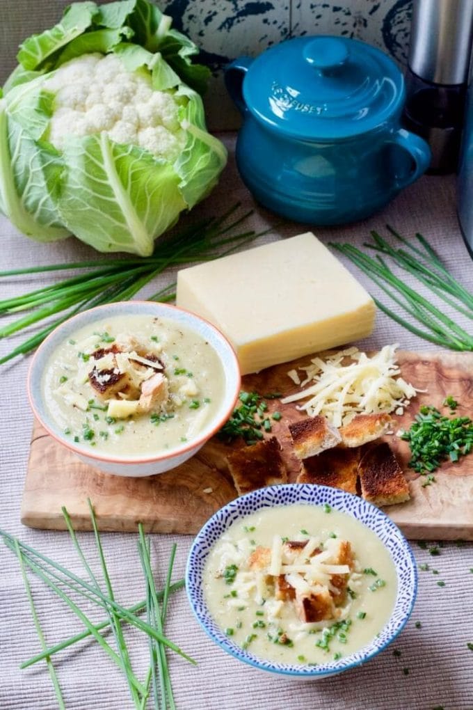 Instant Pot Creamy Cauliflower Cheese Soup