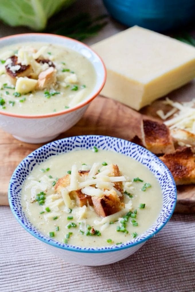 Instant Pot Creamy Cauliflower Cheese Soup - Jo's Kitchen Larder