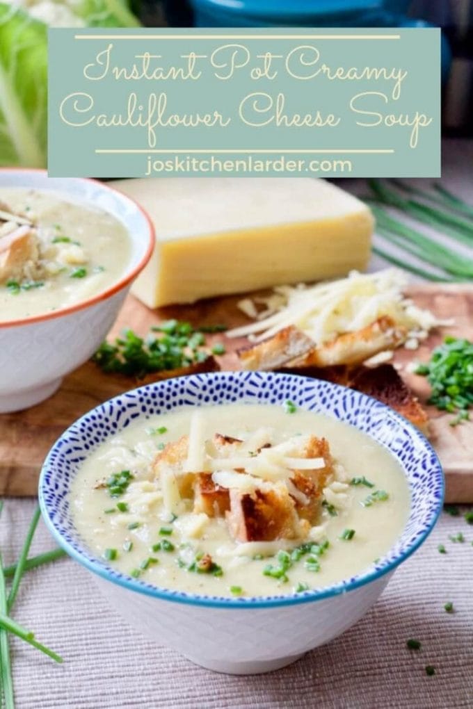 Instant Pot Creamy Cauliflower Cheese Soup