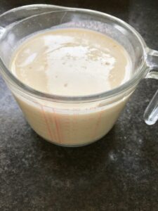 Pancake batter in a jug.