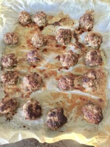 Easy Lamb Kofta Meatballs - straight out of the oven