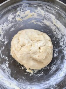 Easy Flatbread (No Yeast) - dough ready to rest
