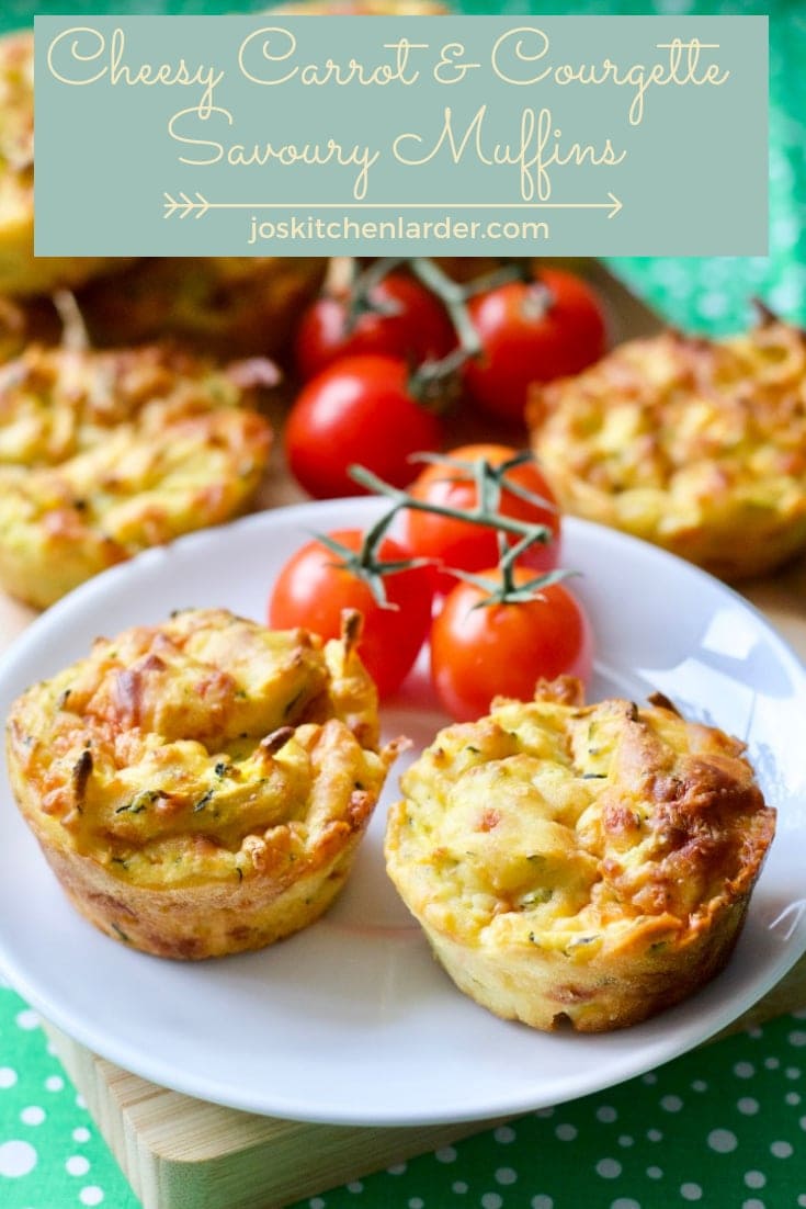 Cheesy Carrot & Courgette Savoury Muffins