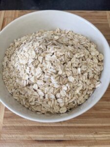 Oats in a bowl