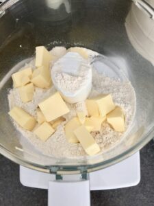 flour & butter in food processor