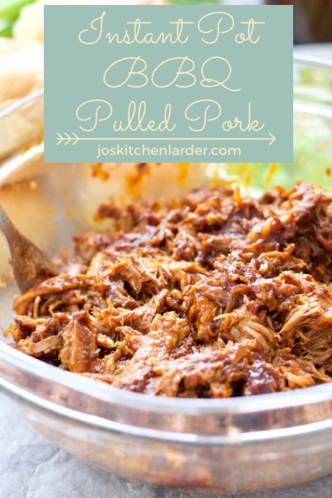 Bowl with bbq pulled pork.