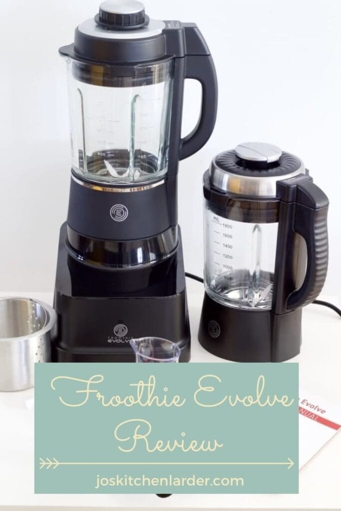 Froothie Evolve blender and accessories.