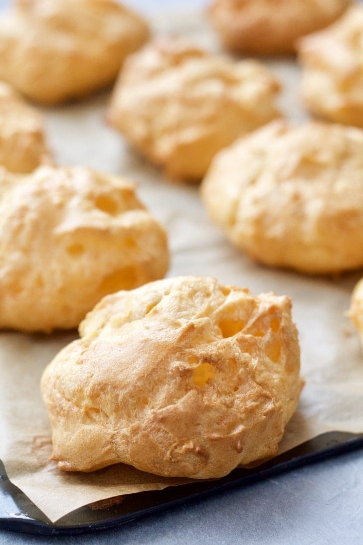 Easy Cheese Puffs (Gougères) - Jo's Kitchen Larder
