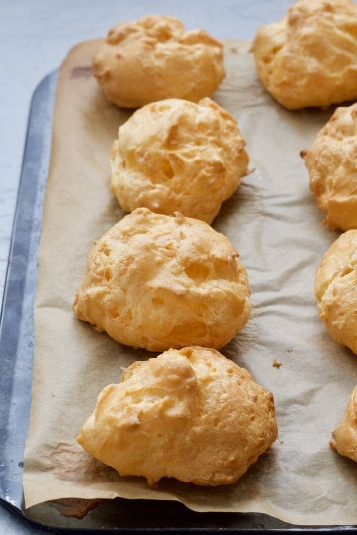 Easy Cheese Puffs (Gougères) - Jo's Kitchen Larder