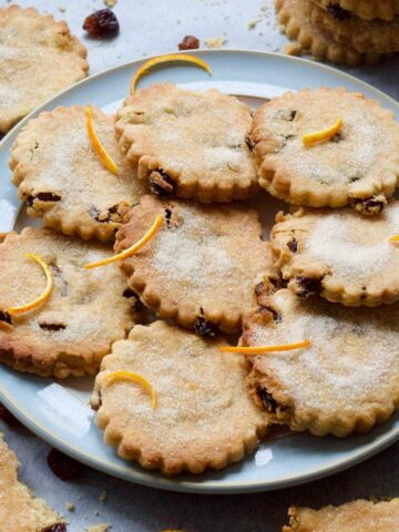 Biscuits on a plate.