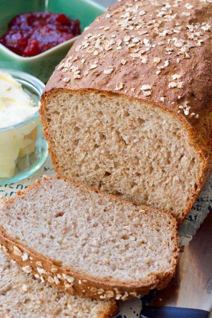 Easy Wholemeal Bread Recipe (No Knead) Jo's Kitchen Larder