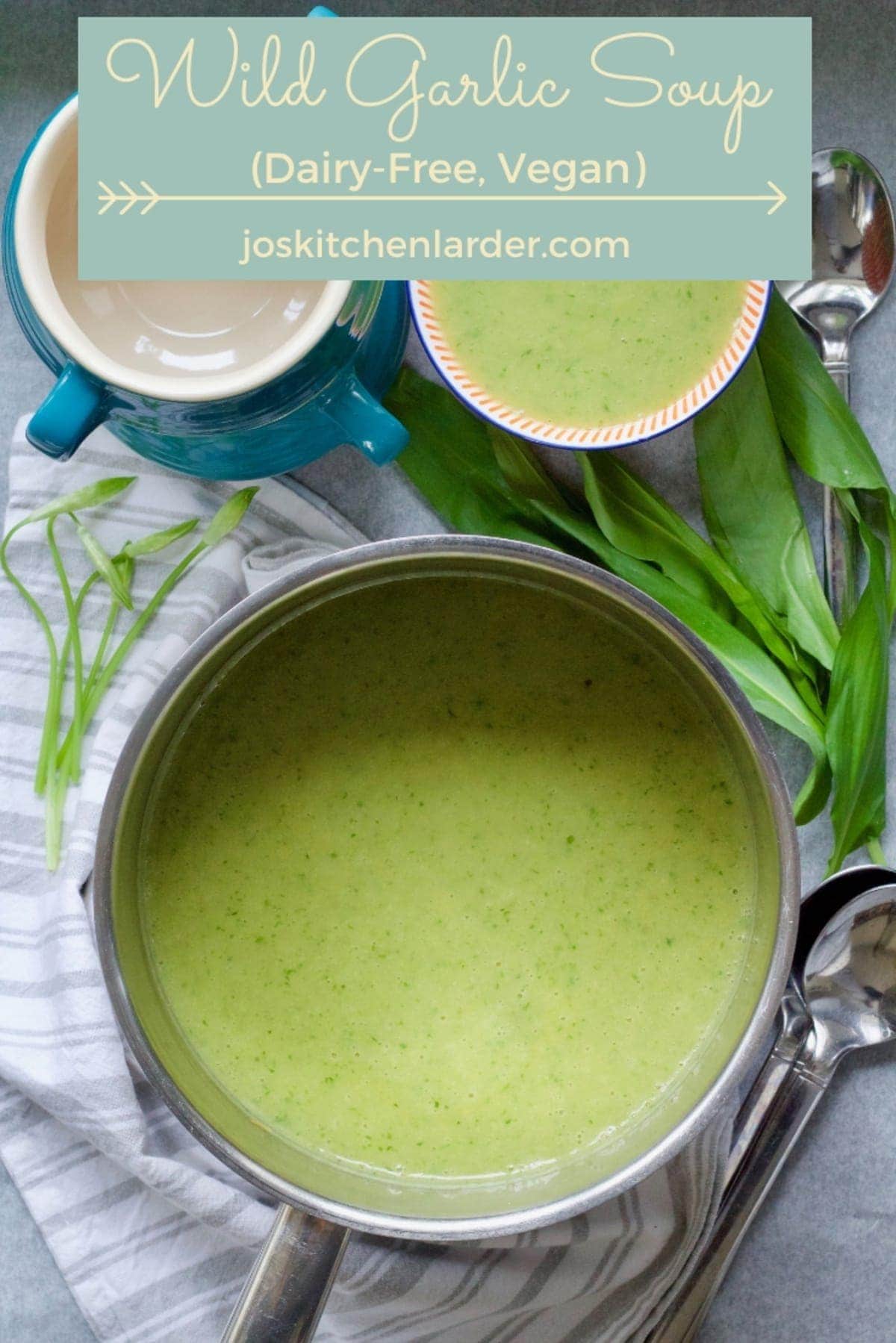 Wild Garlic Soup (Dairy-Free, Vegan) | Jo's Kitchen Larder