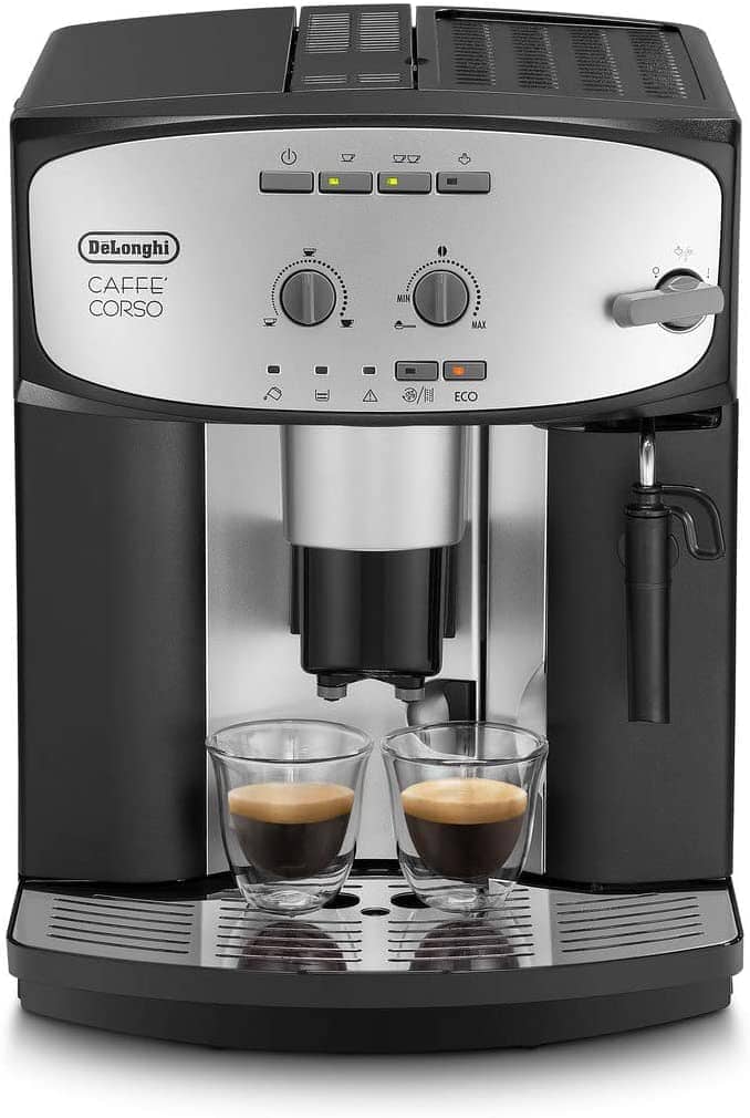 Coffee machine with two coffee cups.