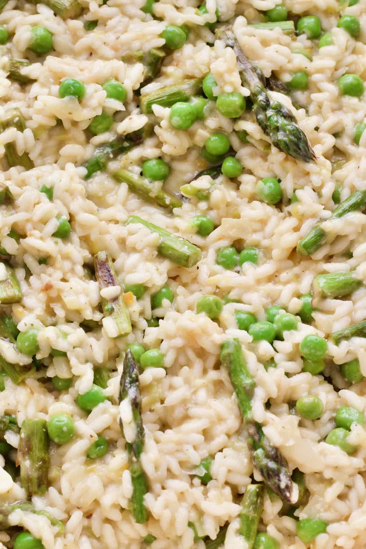 Close up of creamy risotto.