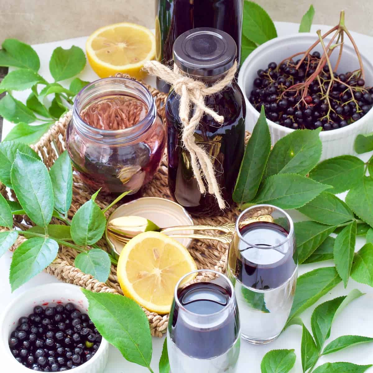 Homemade Elderberry Syrup (Elderberry Cordial)-image