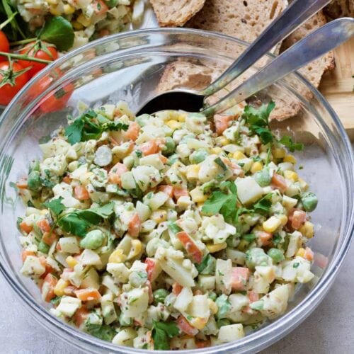 Russian Salad or Olivier Salad (Vegan) Jo's Kitchen Larder