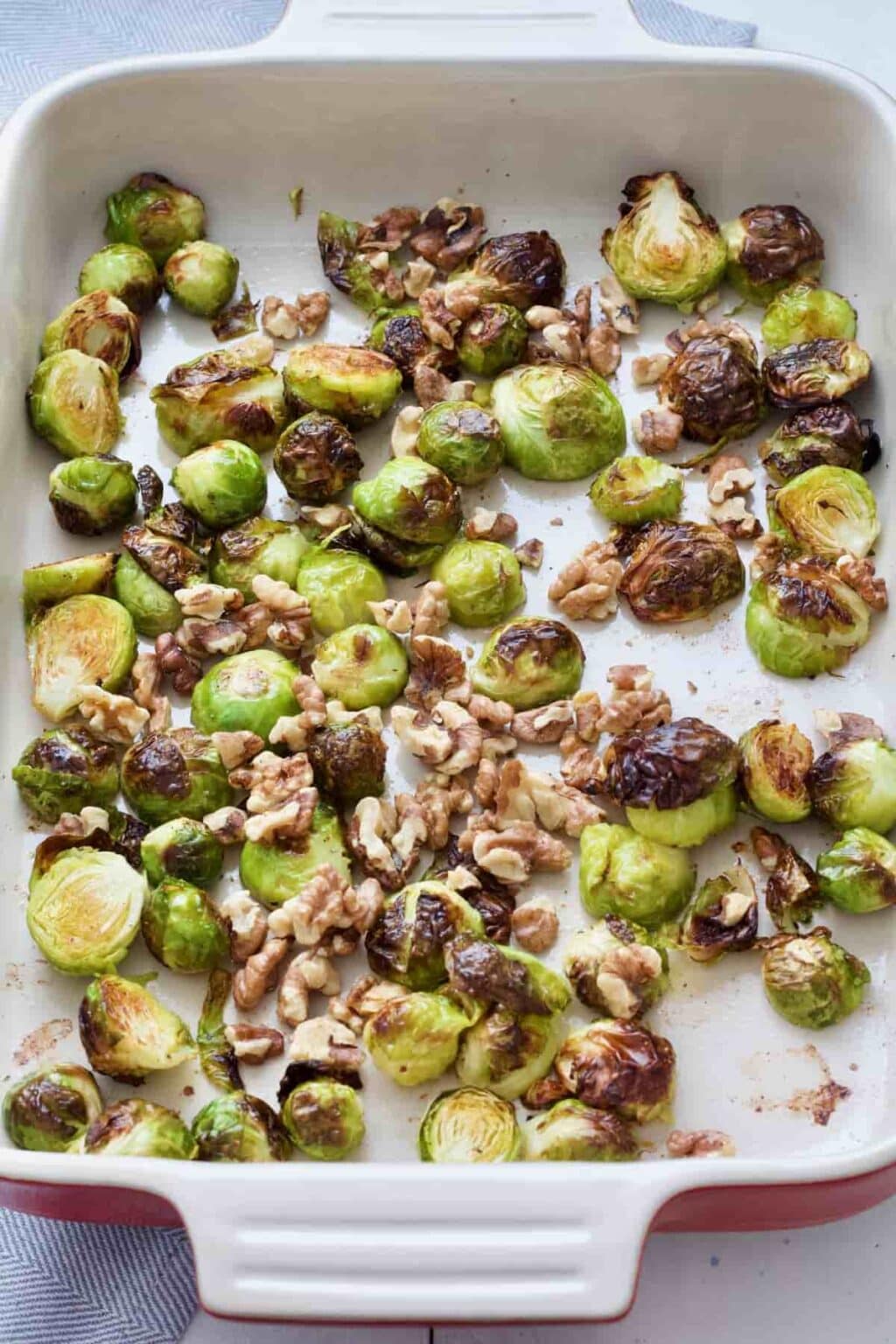 Roasted Brussels Sprouts with Balsamic Vinegar & Walnuts Jo's Kitchen Larder