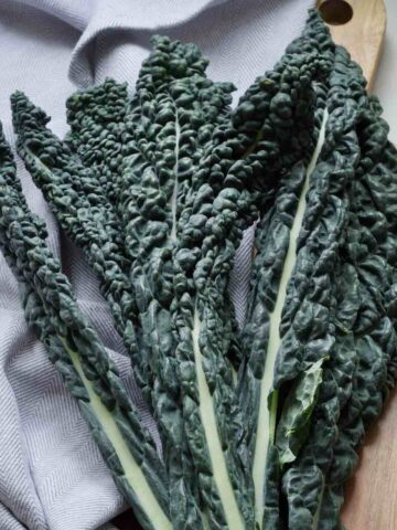 Bunch of cavolo nero kale.