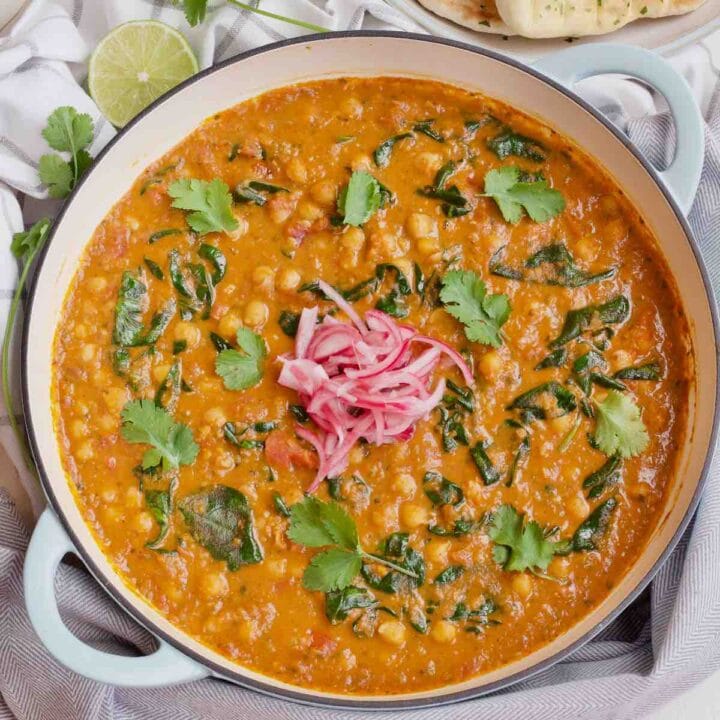Chickpea and Spinach Curry - Jo's Kitchen Larder