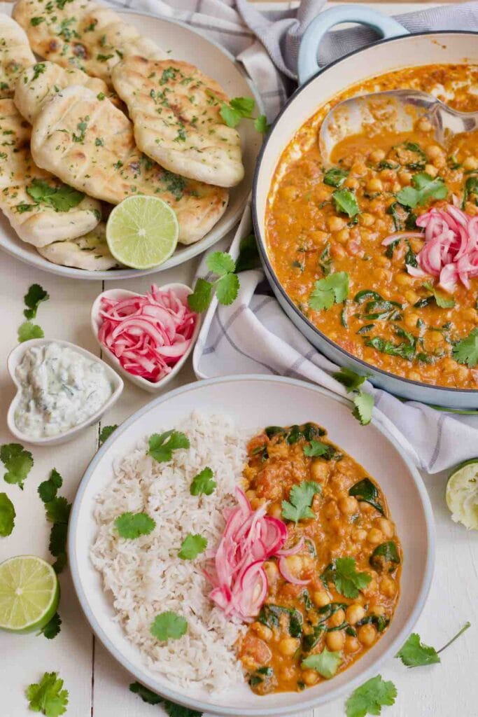 Chickpea and Spinach Curry - Jo's Kitchen Larder