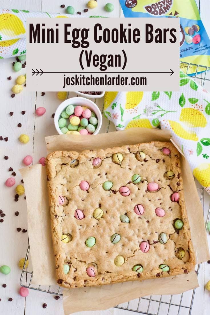 Mini Egg Cookie Bars Vegan Jo S Kitchen Larder