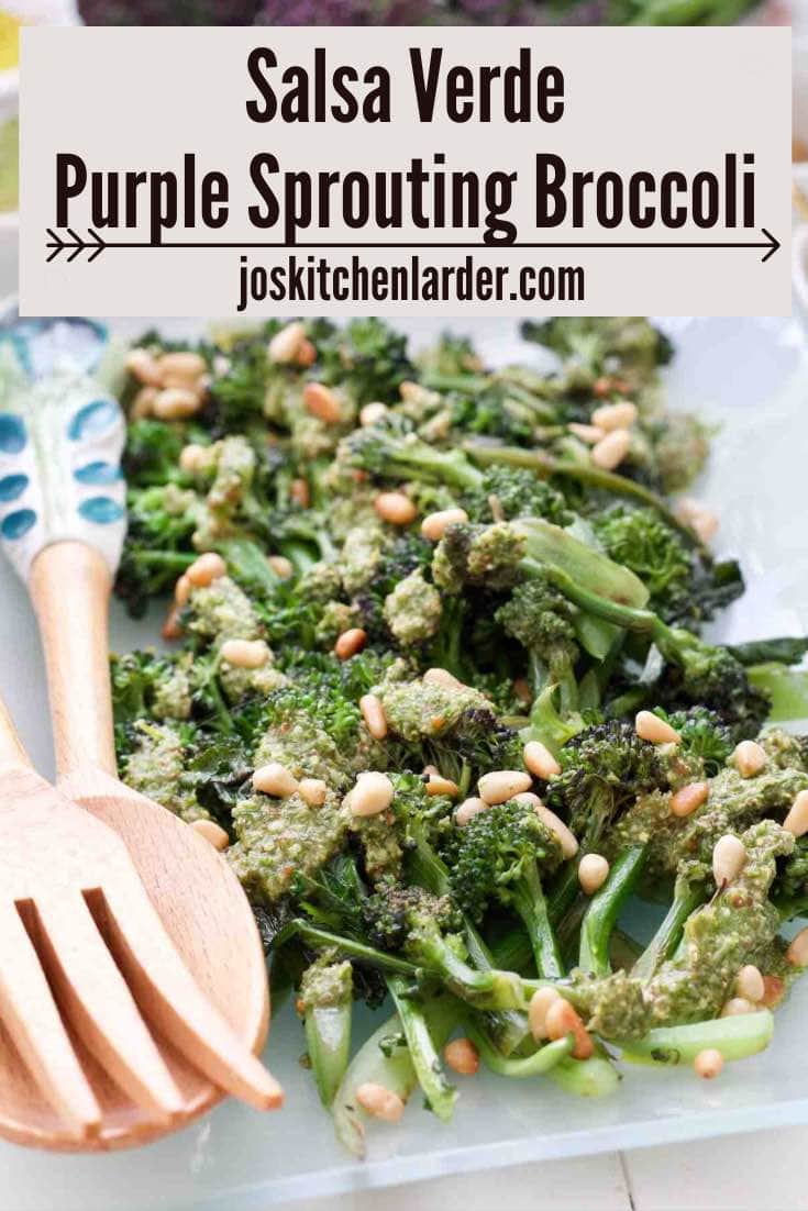 Salsa Verde Purple Sprouting Broccoli - Jo's Kitchen Larder