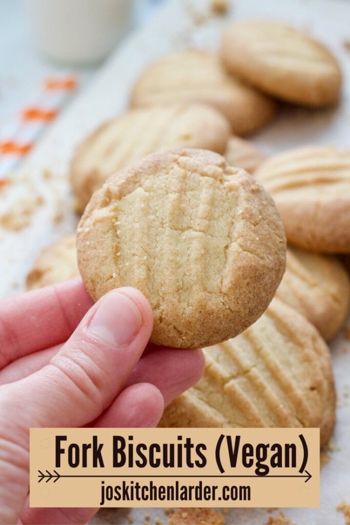 Hand holding a biscuit.