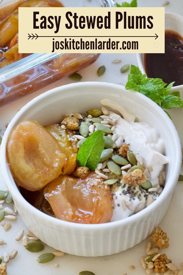Easy Stewed Plums Jo's Kitchen Larder