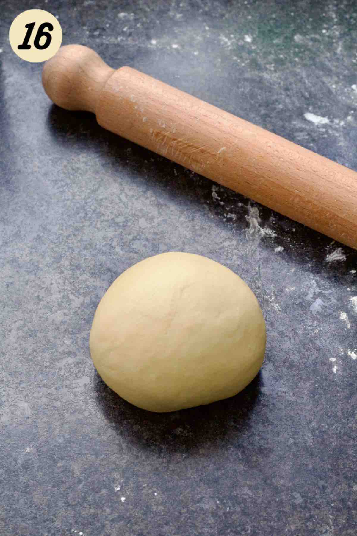 Ball of pastry dough.