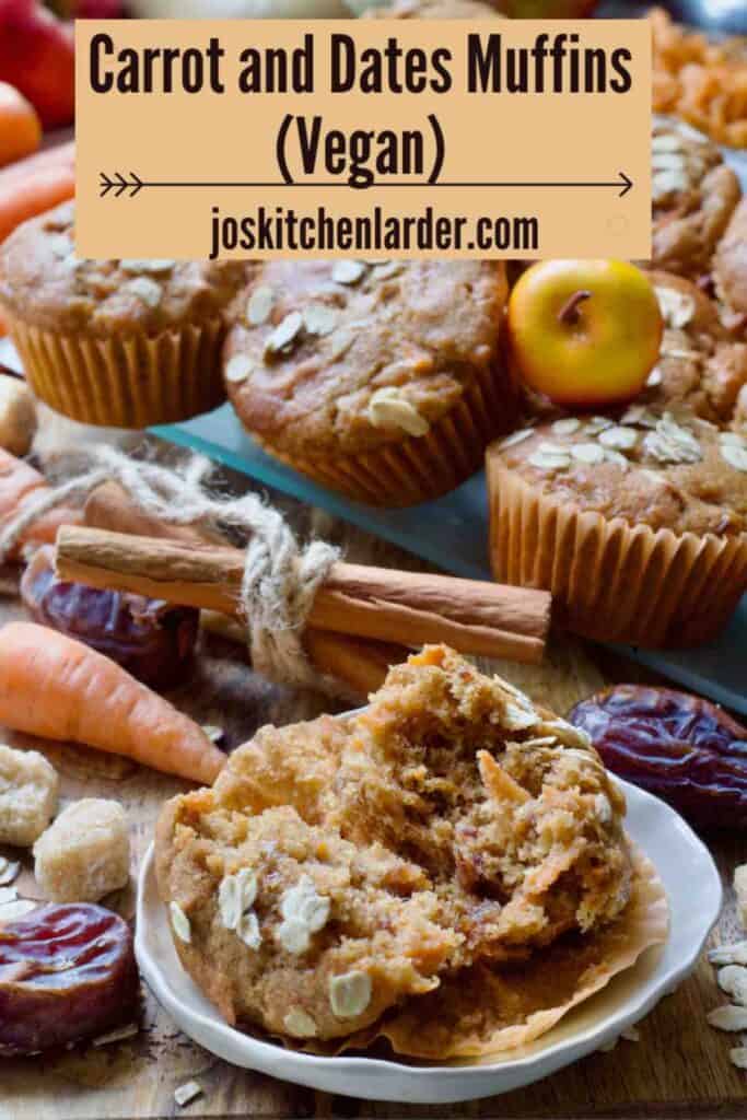 Opened up muffin on a plate with more muffins behind.